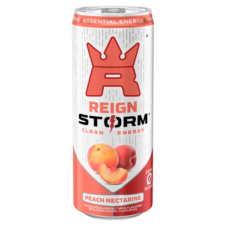 Reign Storm Peach Nectrine 355ml x 12