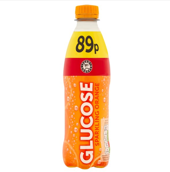Euro Shopper Glucose Orange Sparkling Orange Drink