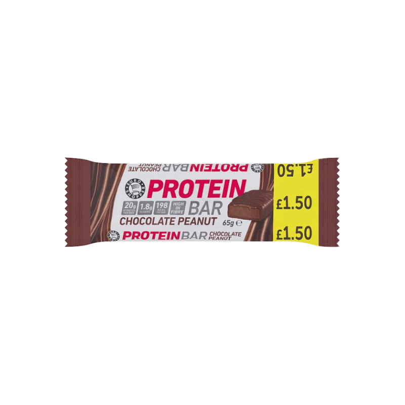 Euro Shopper Chocolate And Peanut Protein Bar