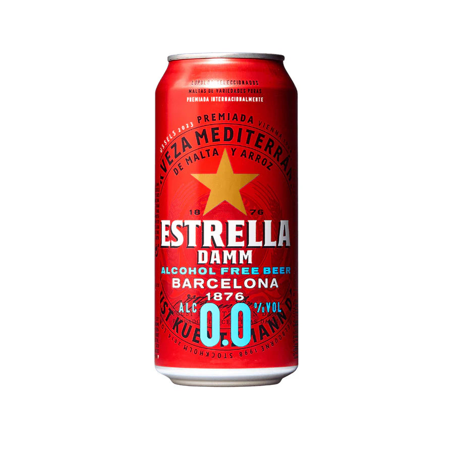 Estrella Damm 0.0 Barcelona Alcohol Free Beer 24 X 440ml